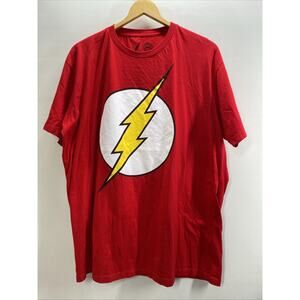 The Flash Logo Graphic Print Red Short Sleeve T-shirt Men’s 2XL 50-52 NWOT